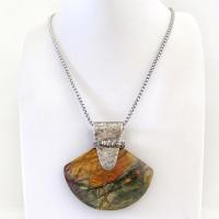 Red Creek Jasper Sterling Silver Necklace - Handmade One of a Kind Natural Stone Jewelry
